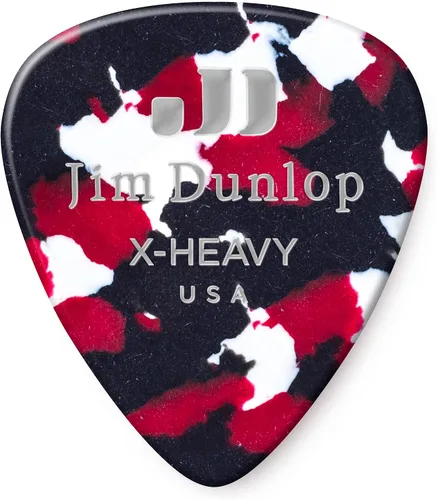 Vista 22 de Celuloide púas de guitarra Dunlop Classic, 12 unidades, Shell Caparazón