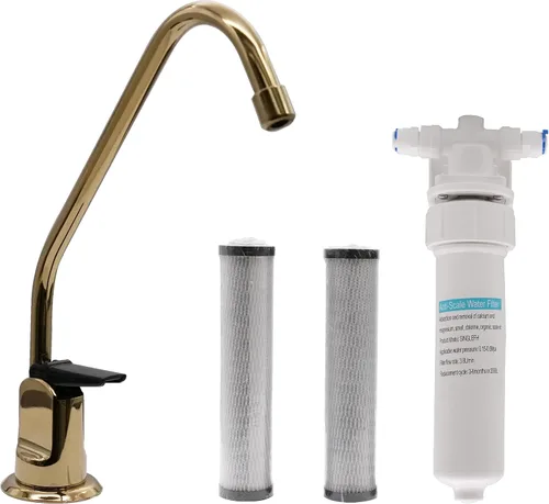 Vista 16 de Westbrass CO128-11 Kit de grifo dispensador de agua fría pura estilo Touch-Flo de 8 pulgadas con unidad de filtro en línea debajo del fregadero y 2