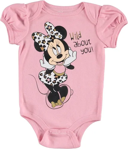 Vista 3 de Disney Conjunto de 4 piezas de Minnie Mouse overol con pantalones y gorro con peto