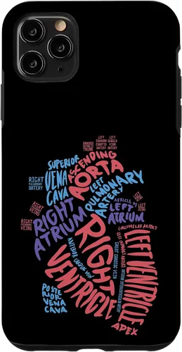 Vista 13 de Cardiac Nurse Anatomical Heart Cardiology Medical Gift Case for iPhone 17