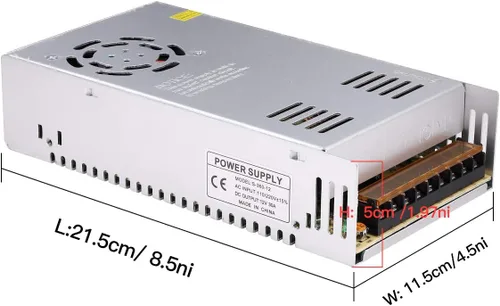 Vista 10 de Fuente de alimentación de 10 A, 120 W, 12 V CC, convertidor universal regulado conmutado de CA de 110 V/220 V a CC, (SMPS) adaptador de controlador