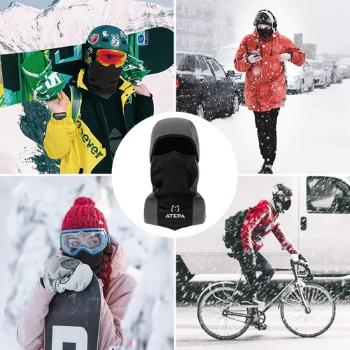 Vista 7 de ATEPA Balaclava Men Thermal Winter Windproof Ski Face Mask