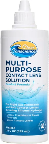 Vista 12 de Clear Conscience Solución multiusos para lentes de contacto, 3 onzas