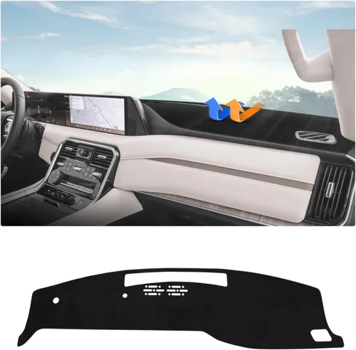 Vista 8 de Autorder - Tapete para salpicadero para 2007-2013 Chevy Chevrolet Silverado/GMC Sierra con dos guanteras, accesorios, cubierta de salpicadero