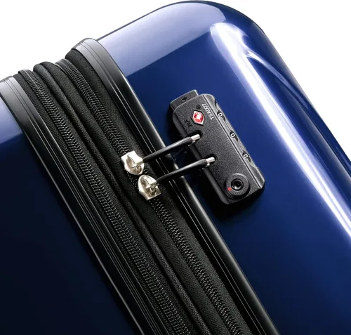 Vista 6 de DELSEY Paris, Helium Aero - Juego de 2maletas rígidas expandibles con ruedas giratorias, Azul cobalto