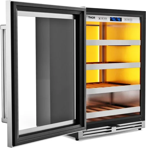 Vista 2 de Thor Kitchen Enfriador de vino de zona única de 24 pulgadas - Modelo TWC24UL