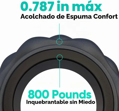 Vista 4 de FitBeast Rodillo de Espuma para la Espalda, Rodillo de Espuma con Rueda para la Espalda - Rodillo Muscular Específico para Masaje de Tejido