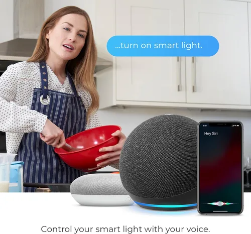 Vista 8 de Globe Electric 50273 Wi-Fi Smart Flexigon Multicolor Cambio RGB LED Plug-in Tira de luz de neón para interiores y exteriores, no requiere