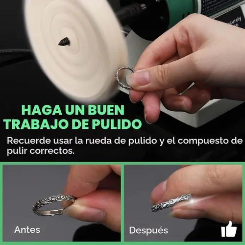 Vista 5 de Pulidor de joyas, búfer de banco ajustable de velocidad variable