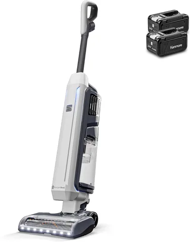 Vista 8 de Kenmore CU5001 Litening - Aspiradora vertical inalámbrica con boquilla elevadora y eliminadora de cabello, motor sin escobillas, filtro HEPA
