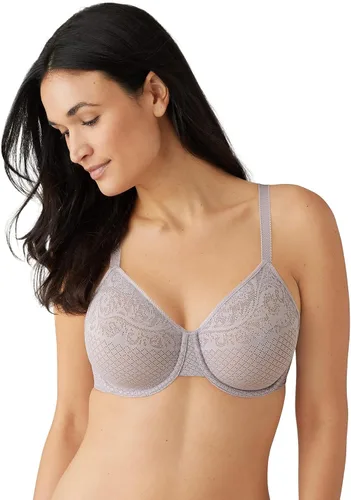 Vista 26 de Wacoal Brasier Reductor de Efectos Visuales Sin Forro con Aros de Cobertura Completa para Mujer, 857210 Negro
