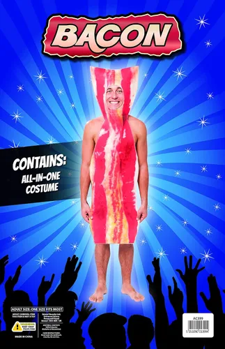 Vista 2 de Bristol Novelty AC399 Disfraz de tocino, talla única