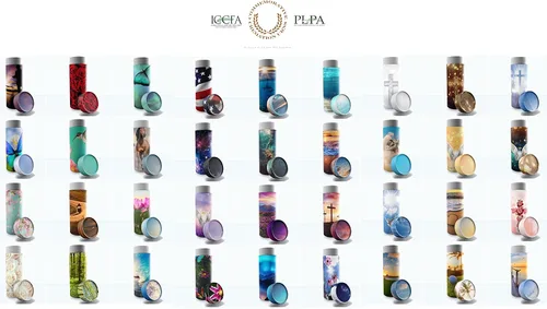 Vista 9 de Tubos de dispersión de golf de 19 hoyos para cenizas humanas, urna de dispersión aprobada por la TSA y urnas biodegradables ecológicas para cenizas