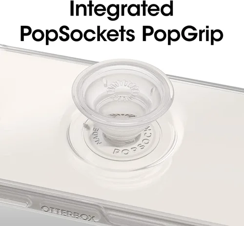 Vista 4 de OtterBox Paquete para iPhone 14 Plus (solamente): - Funda transparente de la serie Otter + Pop Symmetry - Transparente - con protector de pantalla