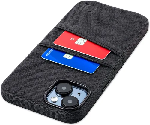 Vista 21 de Dockem Funda para tarjetas para iPhone 15 con placa de metal integrada para montaje magnético y 2 bolsillos para tarjetas: Cartera Luxe M2, piel