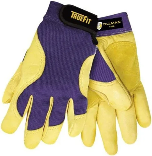 Vista 8 de Tillman 44-M Guantes de Soldadura TIG Medianos de Piel de Cabrito de Grano Superior Negro