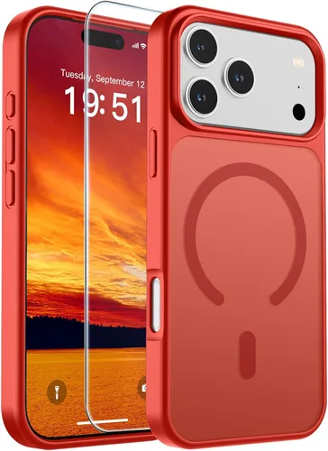 Vista 270 de SUPFINE Funda magnética para iPhone SE 2022 (3ª)/2020 (2ª), iPhone 8 (compatible con MagSafe) (protección contra caídas de grado militar), funda