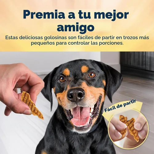 Vista 4 de Blue Buffalo True Chews Premium Grillers Golosinas Naturales para Perros, Pollo, Bolsa de 12 onzas