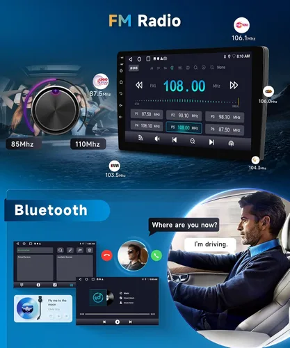 Vista 4 de Radio de coche 2+64G para Ford F150 2009 2010 2011 2012, Carplay inalámbrico Android Auto Radio estéreo Android 9 pulgadas pantalla táctil Bluetooth
