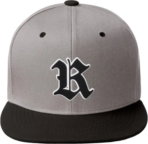 Vista 1057 de Daxton Gorra clásica con visera de billete plano con letras del alfabeto inglés antiguo de la A a la Z