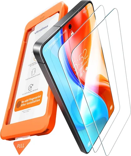 Vista 9 de UltraGlass Unbreak Top 9H+ Vidrio para Samsung Galaxy S24 Ultra Protector de Pantalla [Grado Militar Irrompible y Más Duradero] Protector