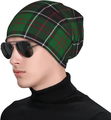 Vista 3 de Gorro unisex Sinclair Clan Caza Tartán Variant Plaid Cálido Slouchy Knit Hat Headwear Regalo para Adultos, Sinclair Clan Caza Tartán Variant Plaid