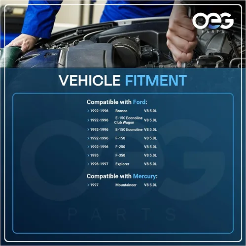 Vista 4 de OEG Parts Nuevo Distribuidor Compatible con Ford Bronco E-150 F-150 F-250 5.0 302 V8 1992-1996, F2TE 12127-AA F2TE 12127-BA F2TZ 12127A F2TZ12127BA