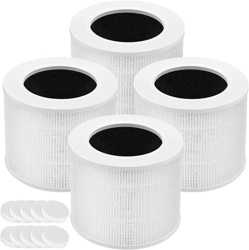 Vista 10 de Filtro de Repuesto Core Mini Compatible con Purificador de Aire LEVOIT Core Mini, Core Mini-P, Reemplaza la Parte #Core Mini-RF, 2 Filtros y 10