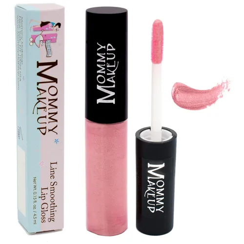 Vista 8 de Mommy Makeup Brillo labial suavizante de línea, brillo voluminoso tintado de alto brillo Color de labios hidratante con algas marrones y algas