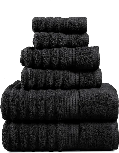 Vista 21 de Lane Linen Juego de toallas de baño de 100% algodón - Producido de manera sostenible, 18 piezas para el baño - 6 toallas de mano, 8 toallitas, 4