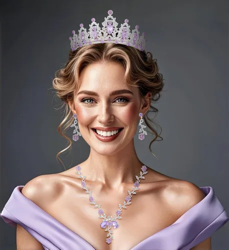 Vista 5 de Kamirola - Tiaras de corona para mujer, conjunto de tiara, aretes y collar de cristal para novia, fiesta de disfraces, Halloween, graduación