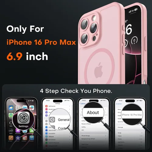 Vista 744 de TOCOL Funda para iPhone 11, compatible con Magsafe, protección completa de cámara, imanes integrados, protección contra caídas, funda translúcida