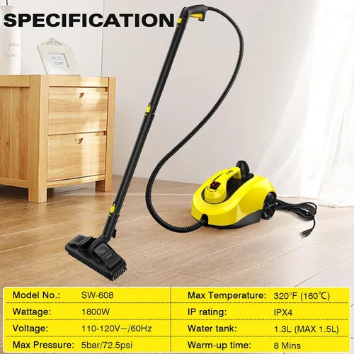 Vista 9 de TVD 5 Bar 320°F Steam Cleaner for Home, Bathroom, Kitchen, Floor & Grout