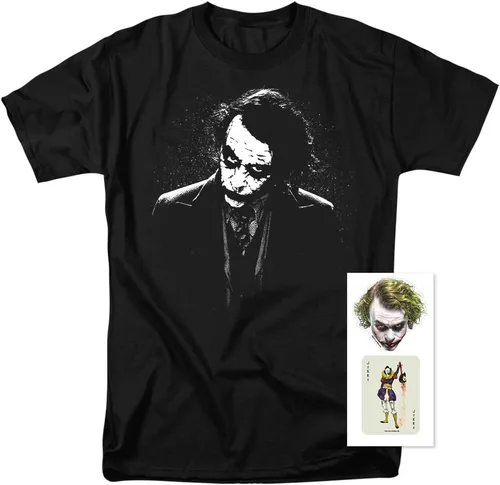 Vista 2 de Popfunk Camisetas clásicas de The Dark Knight Heath Ledger Dark Joker