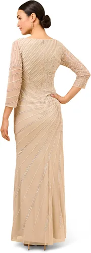 Vista 2 de Adrianna Papell Vestido largo con cuentas para mujer