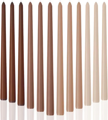 Vista 9 de Velas Cónicas en Espiral Degradado Rosa Vela Torcida Cónica Velas de Palo para Vacaciones Bodas Fiestas Cera Sin Aroma Vela de Cena Sin Goteo