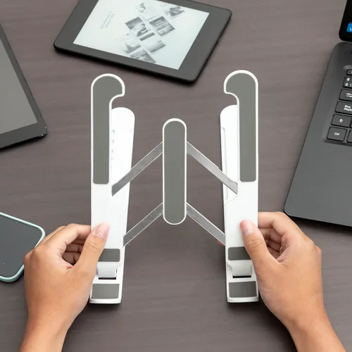 Vista 4 de Soporte Plegable y Regulable para Portátil Flappot InnovaGoods