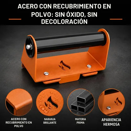 Vista 5 de Kit de mango y bisagra para parrilla Blackstone de 28" 36" 44" bisagras de Naranja