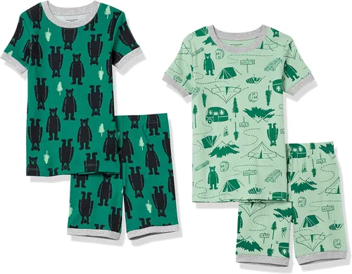 Vista 10 de Amazon Essentials Babies, Toddlers and Boys' Snug-Fit Cotton Pajama Set, Multipacks