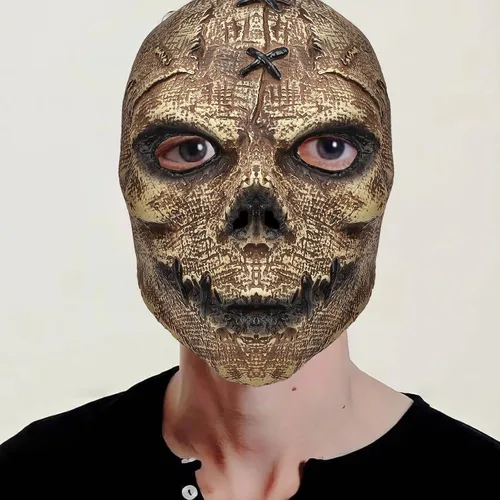 Vista 2 de Máscara de calavera de cabeza completa, disfraz de látex espeluznante