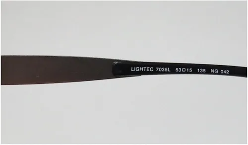 Vista 7 de Lightec 7035l - Lentes de diseño óptico popular, de borde completo, bisagras flexibles (53-15-135, negro y gris)