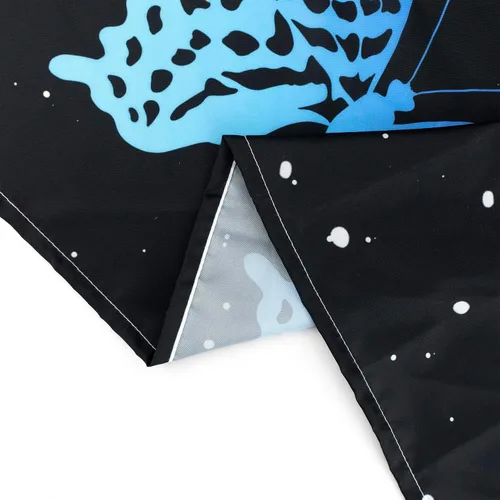 Vista 8 de HVEST Tapiz de mariposa para decoración de habitación, mariposas azules de fantasía en cielo estrellado, tapiz para colgar en la pared, tapiz negro