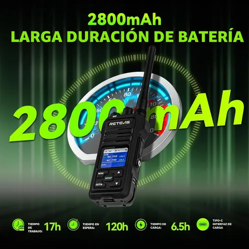 Vista 6 de Retevis NR30S Radio de 2 vías de largo alcance, reducción de ruido