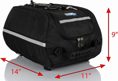 Vista 2 de Chase Harper USA 4000 Aeropac Tail Trunk - Resistente al agua, resistente al desgarro, nailon balístico de grado industrial con sistema de montaje
