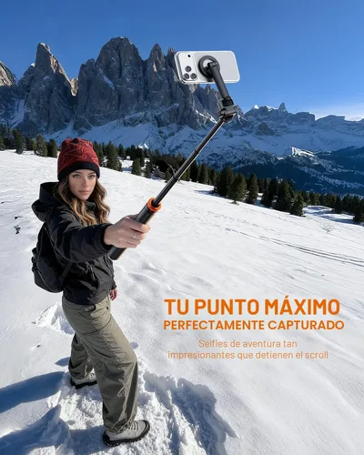 Vista 3 de EUCOS Trípode magnético de teléfono de 62 pulgadas para iPhone, trípode