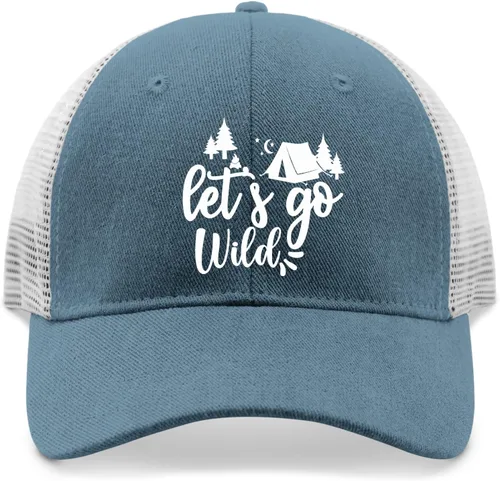 Vista 9 de Baseball Cap Let's go Wild Baseball Caps, Vintage Dad Hat for Women