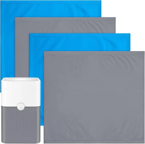 Vista 8 de Paquete de 4 prefiltros lavables de repuesto para purificador de aire Blueair Blue Pure 211+, elimina polen, polvo, caspa de mascotas, color incluye