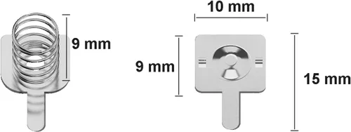 Vista 6 de LifHap - 20 pares de baterías AA AAA de metal para batería de resorte de contacto de repuesto para cargador de batería de control remoto