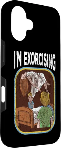 Vista 3 de Funda de nostalgia vintage de película de terror para iPhone 16