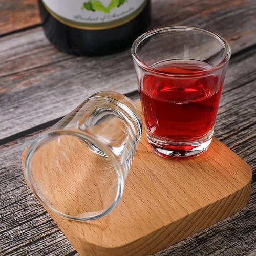 Vista 4 de SuproBarware Juego de 36 vasos de chupito de base pesada a granel de 2 onzas/2.0 fl oz redondos para espresso, whisky, licores y tequila